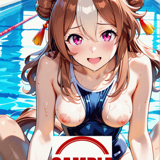 ウマ〇 コパノリッキー風 ポスター アニメ エロ 美乳 グラビア ファンアート 同人アート 0805 (20)