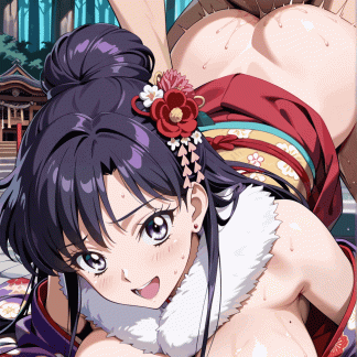 セーラームー〇 日野 レイ風 ポスター アニメ エロ 美乳 グラビア ファンアート 同人アート 0110(28)