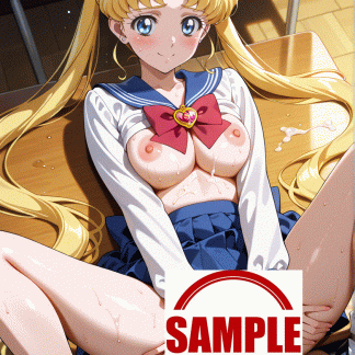 セーラームー〇 月野 うさぎ風 ポスター アニメ エロ 美乳 グラビア ファンアート 同人アート 0917 (20)