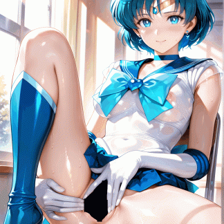 セーラームー〇 水野 亜美風 ポスター アニメ エロ 美乳 グラビア ファンアート 同人アート 0414 (3)