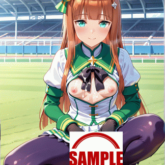 ウマ〇 サイレンススズカ風 ポスター アニメ エロ 美乳 グラビア ファンアート 同人アート 1020 (15)