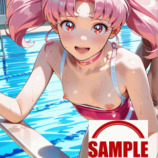 セーラームー〇 ミニウサ風 ポスター アニメ エロ 美乳 グラビア ファンアート 同人アート 0709 (5)