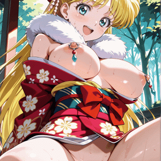 セーラームー〇 愛野 美奈子風 ポスター アニメ エロ 美乳 グラビア ファンアート 同人アート 0113 (34)