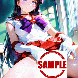 セーラームー〇 日野 レイ風 ポスター アニメ エロ 美乳 グラビア ファンアート 同人アート 0414 (01)