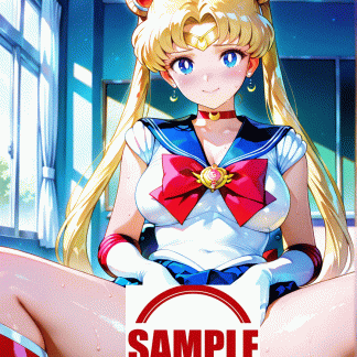 セーラームー〇 月野 うさぎ風 ポスター アニメ エロ 美乳 グラビア ファンアート 同人アート 0414 (4)