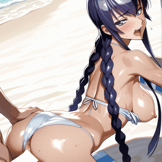 ハイスクールオブ〇デット 毒島 冴子風 ポスター アニメ エロ 美乳 グラビア ファンアート 同人アート 0527 (101)
