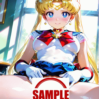 セーラームー〇 月野 うさぎ風 ポスター アニメ エロ 美乳 グラビア ファンアート 同人アート 0414 (01)