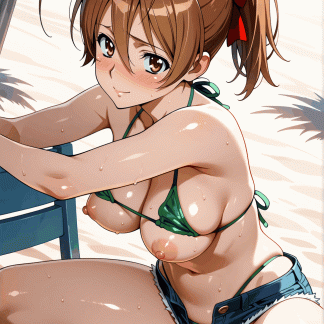 ハイスクールオブ〇デット 宮本 麗風 ポスター アニメ エロ 美乳 グラビア ファンアート 同人アート 0527 (118)