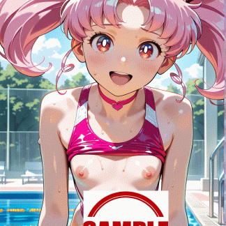 セーラームー〇 ミニウサ風 ポスター アニメ エロ 美乳 グラビア ファンアート 同人アート 0709 (3)