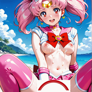 セーラームー〇 ミニウサ風 ポスター アニメ エロ 美乳 グラビア ファンアート 同人アート 0803 (01)