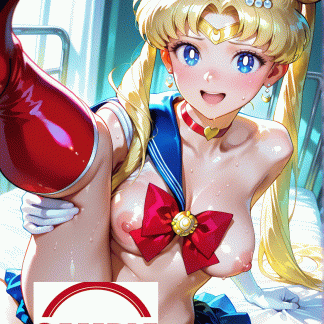 セーラームー〇 月野 うさぎ風 ポスター アニメ エロ 美乳 グラビア ファンアート 同人アート 0621 (3)