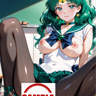 セーラームー〇 海王みちる風 ポスター アニメ エロ 美乳 グラビア ファンアート 同人アート 1013 (12)