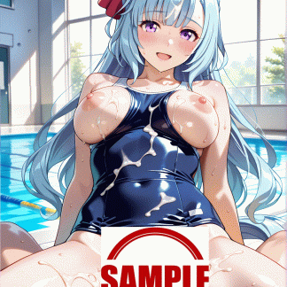 ウマ〇 メジロアルダン風 ポスター アニメ エロ 美乳 グラビア ファンアート 同人アート 0805 (20)