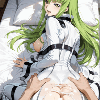 コードギア〇 C.C.風 ポスター アニメ エロ 美乳 グラビア ファンアート 同人アート 0507 (155)