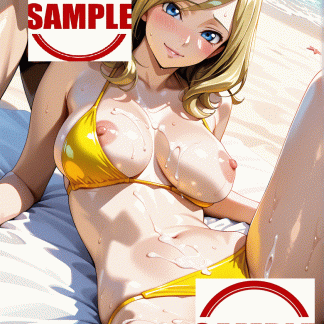 コードギア〇 ミレイ アッシュフォード風 ポスター アニメ エロ 美乳 グラビア ファンアート 同人アート 0710 (2)