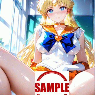 セーラームー〇 愛野 美奈子風 ポスター アニメ エロ 美乳 グラビア ファンアート 同人アート 0407 (01)