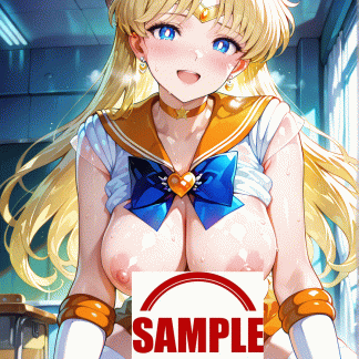 セーラームー〇 愛野 美奈子風 ポスター アニメ エロ 美乳 グラビア ファンアート 同人アート 0512 (3)