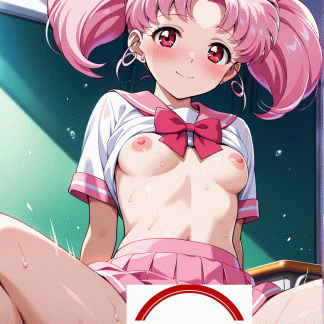 セーラームー〇 ミニウサ風 ポスター アニメ エロ 美乳 グラビア ファンアート 同人アート 0918 (32)