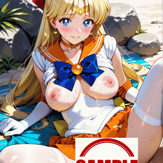セーラームー〇 愛野 美奈子風 ポスター アニメ エロ 美乳 グラビア ファンアート 同人アート 0805 (7)