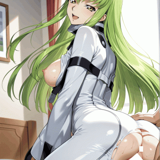 コードギア〇 C.C.風 ポスター アニメ エロ 美乳 グラビア ファンアート 同人アート 0507 (138)