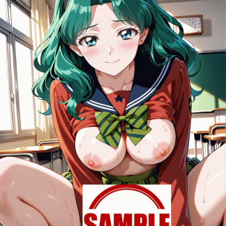 セーラームー〇 海王みちる風 ポスター アニメ エロ 美乳 グラビア ファンアート 同人アート 0918 (37)
