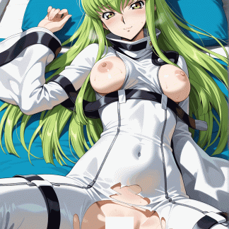 コードギア〇 C.C.風 ポスター アニメ エロ 美乳 グラビア ファンアート 同人アート 0507 (97)
