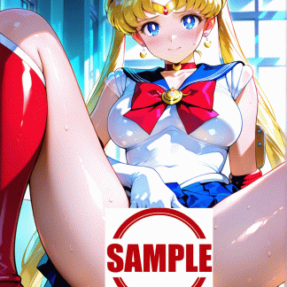 セーラームー〇 月野 うさぎ風 ポスター アニメ エロ 美乳 グラビア ファンアート 同人アート 0414 (5)