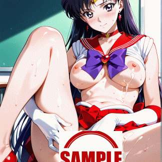 セーラームー〇 日野 レイ風 ポスター アニメ エロ 美乳 グラビア ファンアート 同人アート 0919(3)