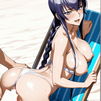 ハイスクールオブ〇デット 毒島 冴子風 ポスター アニメ エロ 美乳 グラビア ファンアート 同人アート 0527 (107)