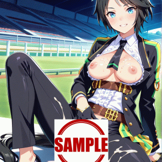 ウマ〇 フジキセキ風 ポスター アニメ エロ 美乳 グラビア ファンアート 同人アート 1107 (8)