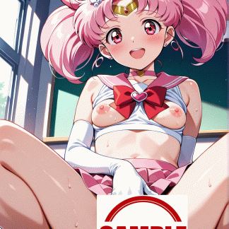 セーラームー〇 ミニウサ風 ポスター アニメ エロ 美乳 グラビア ファンアート 同人アート 0922 (14)