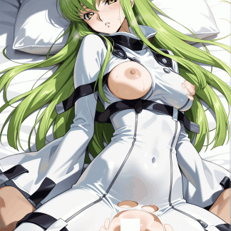 コードギア〇 C.C.風 ポスター アニメ エロ 美乳 グラビア ファンアート 同人アート 0507 (79)