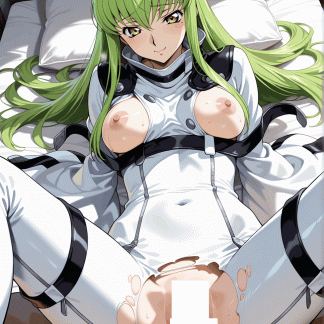 コードギア〇 C.C.風 ポスター アニメ エロ 美乳 グラビア ファンアート 同人アート 0507 (118)
