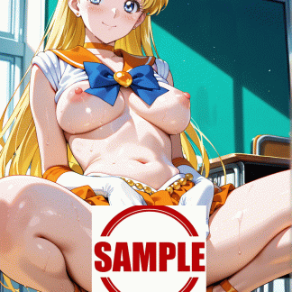 セーラームー〇 愛野 美奈子風 ポスター アニメ エロ 美乳 グラビア ファンアート 同人アート 0919 (12)