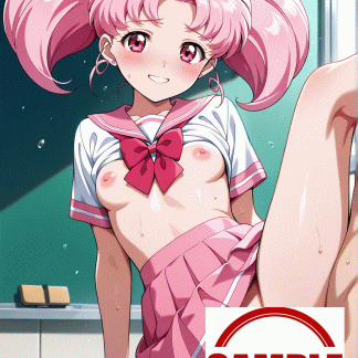 セーラームー〇 ミニウサ風 ポスター アニメ エロ 美乳 グラビア ファンアート 同人アート 0918 (29)