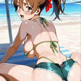 ハイスクールオブ〇デット 宮本 麗風 ポスター アニメ エロ 美乳 グラビア ファンアート 同人アート 0527 (50)