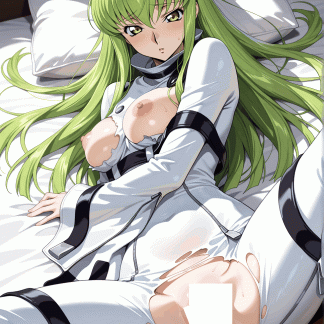 コードギア〇 C.C.風 ポスター アニメ エロ 美乳 グラビア ファンアート 同人アート 0507 (78)