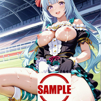 ウマ〇 メジロアルダン風 ポスター アニメ エロ 美乳 グラビア ファンアート 同人アート 1015 (16)