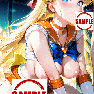 セーラームー〇 愛野 美奈子風 ポスター アニメ エロ 美乳 グラビア ファンアート 同人アート 0524 (2)