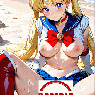 セーラームー〇 月野 うさぎ風 ポスター アニメ エロ 美乳 グラビア ファンアート 同人アート 0803 (7)