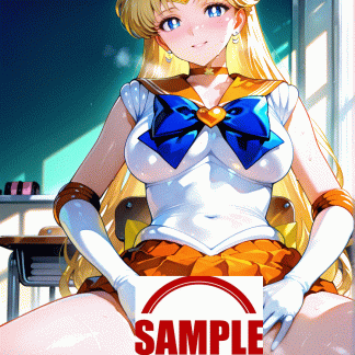 セーラームー〇 愛野 美奈子風 ポスター アニメ エロ 美乳 グラビア ファンアート 同人アート 0407 (3)