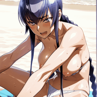 ハイスクールオブ〇デット 毒島 冴子風 ポスター アニメ エロ 美乳 グラビア ファンアート 同人アート 0527 (196)