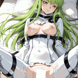 コードギア〇 C.C.風 ポスター アニメ エロ 美乳 グラビア ファンアート 同人アート 0507 (116)