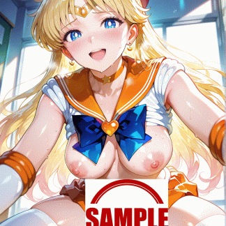 セーラームー〇 愛野 美奈子風 ポスター アニメ エロ 美乳 グラビア ファンアート 同人アート 0512 (5)