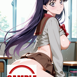 セーラームー〇 日野 レイ風 ポスター アニメ エロ 美乳 グラビア ファンアート 同人アート 0914 (33)