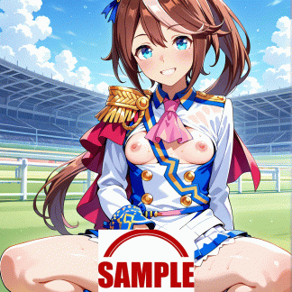 ウマ〇 トウカイテイオー風 ポスター アニメ エロ 美乳 グラビア ファンアート 同人アート 1010(14)