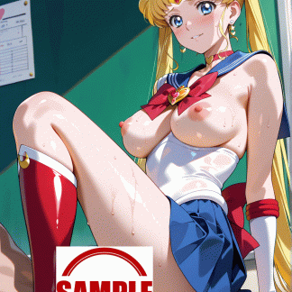 セーラームー〇 月野 うさぎ風 ポスター アニメ エロ 美乳 グラビア ファンアート 同人アート 1016 (18)