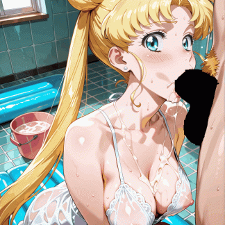 セーラームー〇 月野 うさぎ風 ポスター アニメ エロ 美乳 グラビア ファンアート 同人アート 0203 (57)