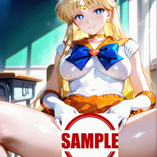 セーラームー〇 愛野 美奈子風 ポスター アニメ エロ 美乳 グラビア ファンアート 同人アート 0407 (2)