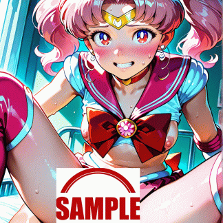 セーラームー〇 ミニウサ風 ポスター アニメ エロ 美乳 グラビア ファンアート 同人アート 0621 (15)
